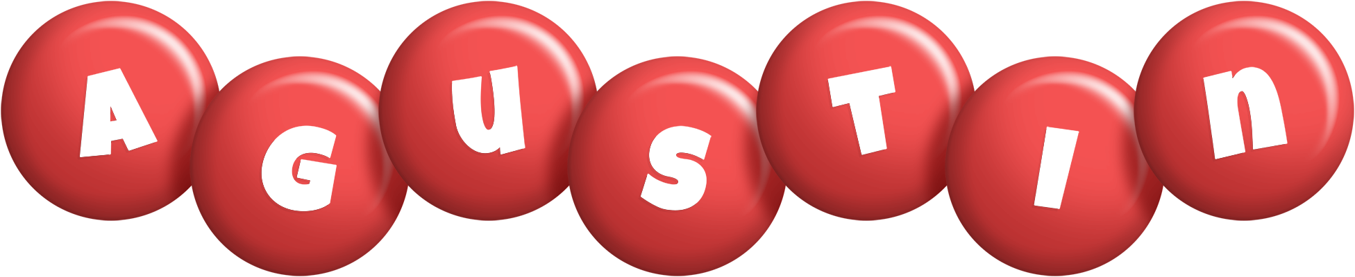 Agustin candy-red logo