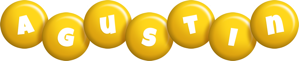 Agustin candy-yellow logo