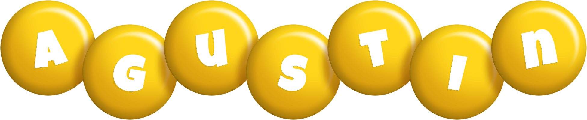 Agustin candy-yellow logo