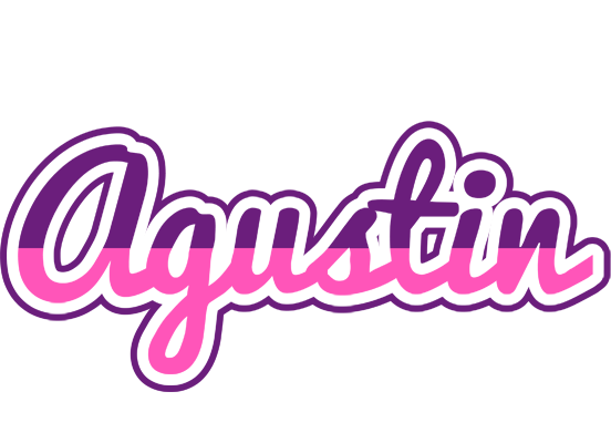 Agustin cheerful logo