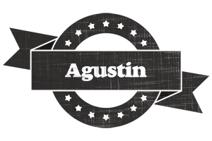 Agustin grunge logo