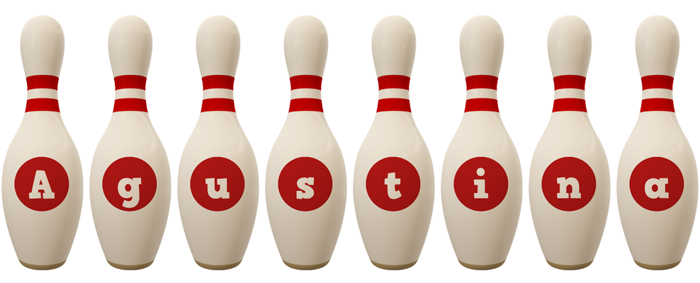 Agustina bowling-pin logo