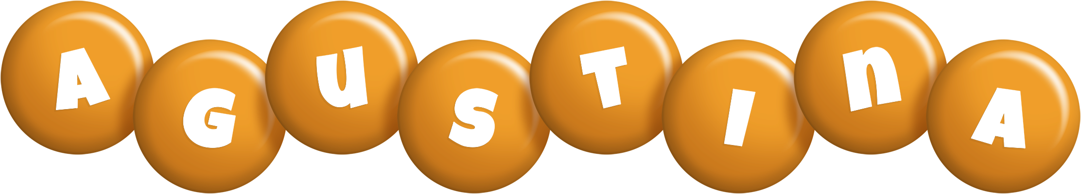 Agustina candy-orange logo
