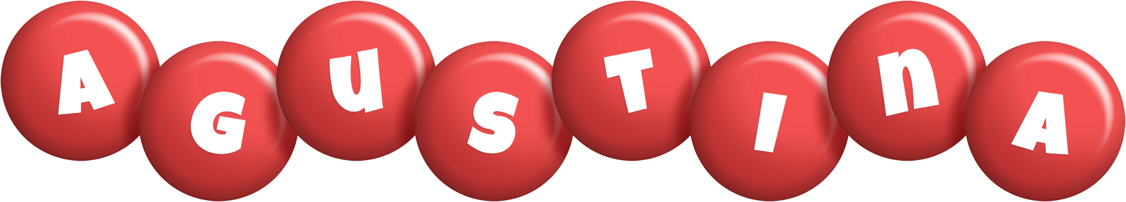 Agustina candy-red logo