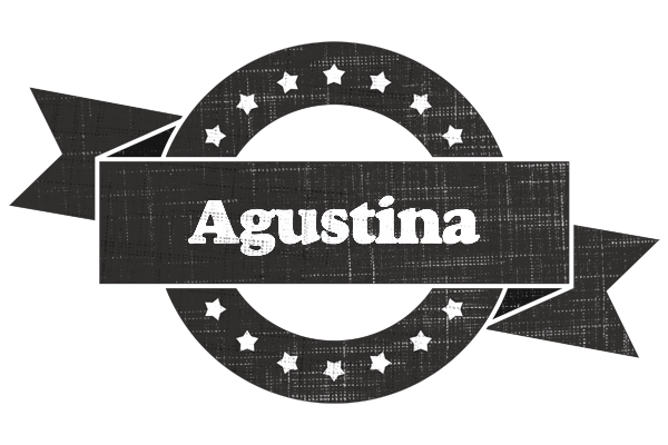 Agustina grunge logo