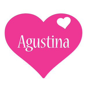 Agustina love-heart logo
