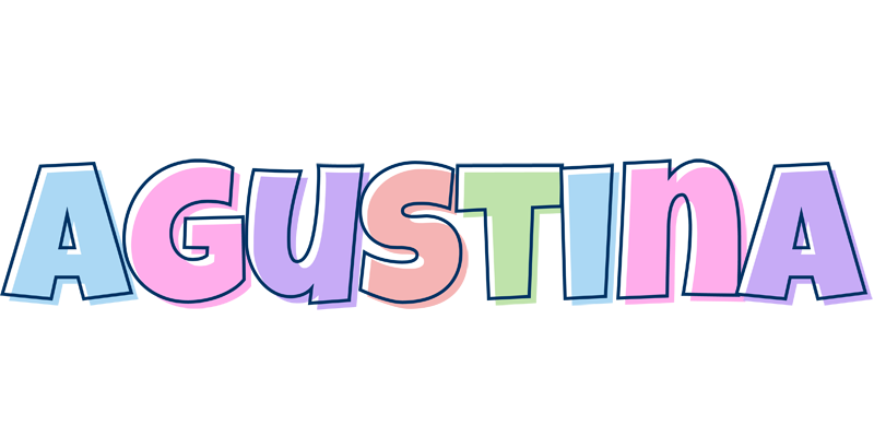 Agustina pastel logo