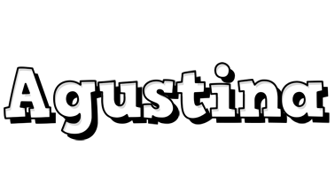 Agustina snowing logo