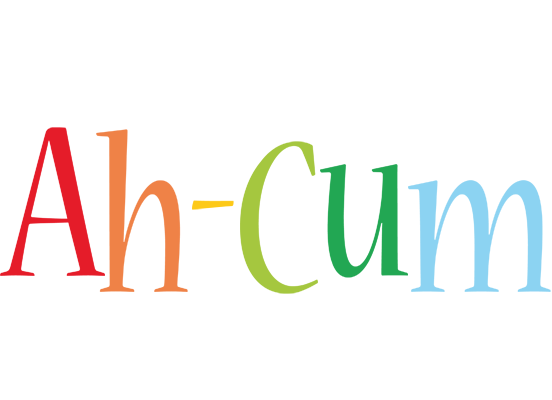 Ah-Cum birthday logo