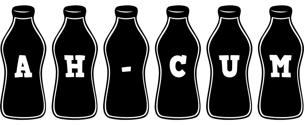 Ah-Cum bottle logo