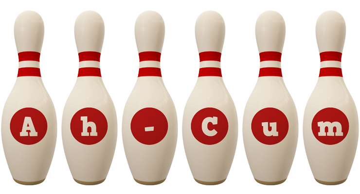 Ah-Cum bowling-pin logo