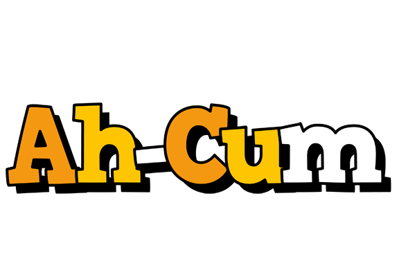 Ah-Cum cartoon logo