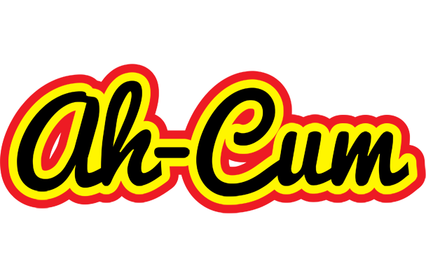Ah-Cum flaming logo