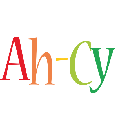 Ah-Cy birthday logo