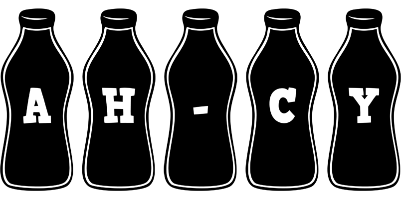 Ah-Cy bottle logo