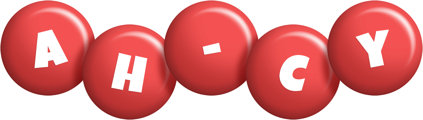 Ah-Cy candy-red logo