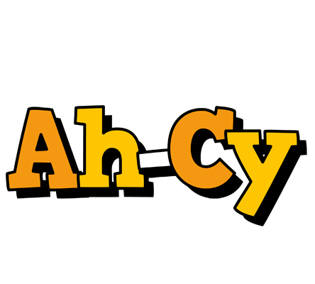 Ah-Cy cartoon logo