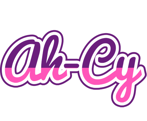 Ah-Cy cheerful logo