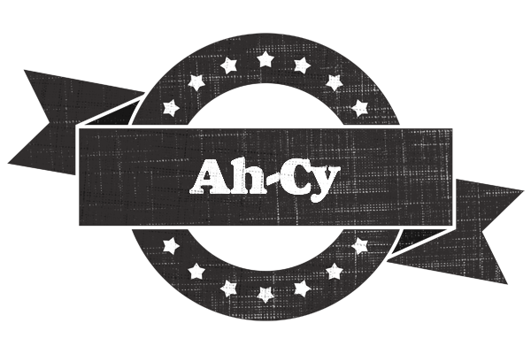 Ah-Cy grunge logo