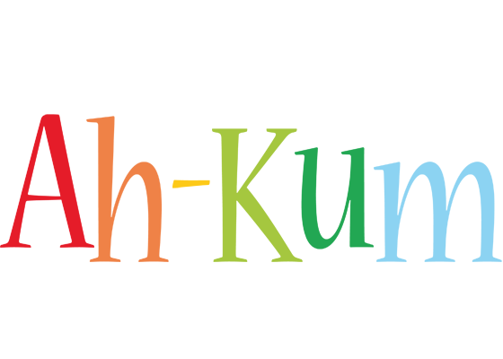 Ah-Kum birthday logo