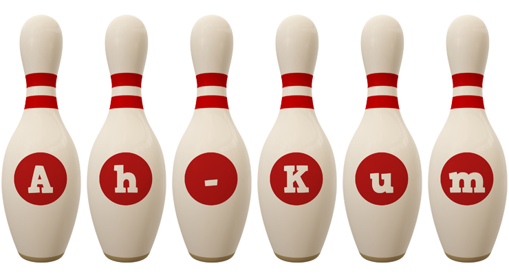 Ah-Kum bowling-pin logo