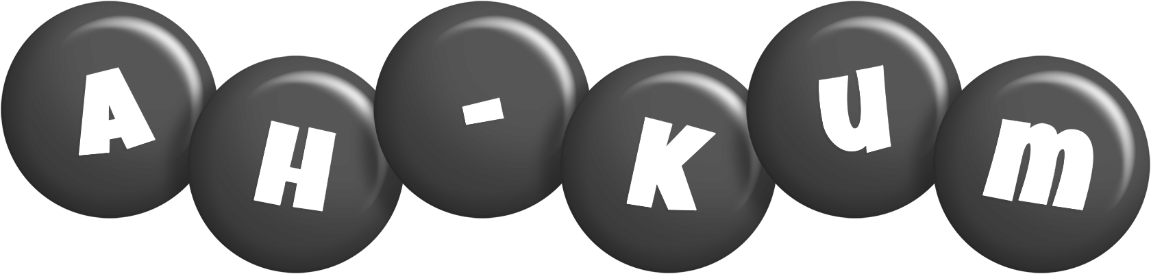 Ah-Kum candy-black logo