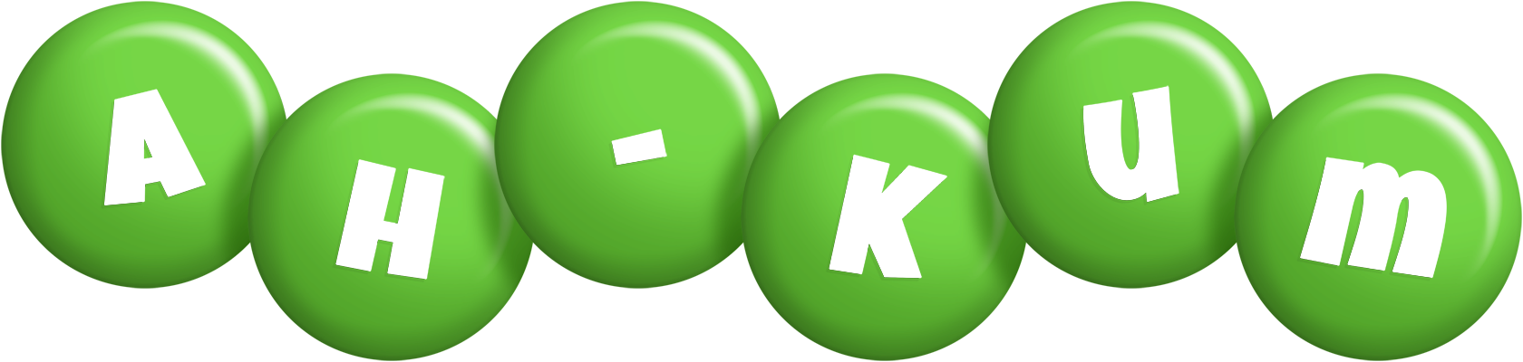 Ah-Kum candy-green logo