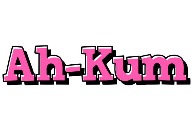 Ah-Kum girlish logo