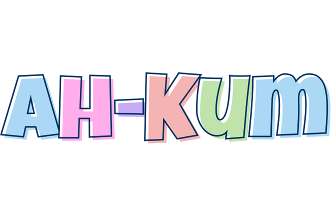 Ah-Kum pastel logo