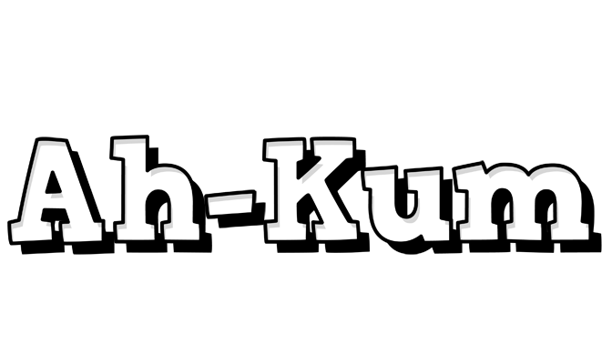 Ah-Kum snowing logo