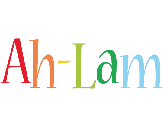 Ah-Lam birthday logo