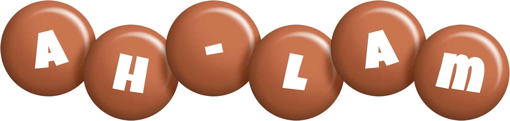 Ah-Lam candy-brown logo