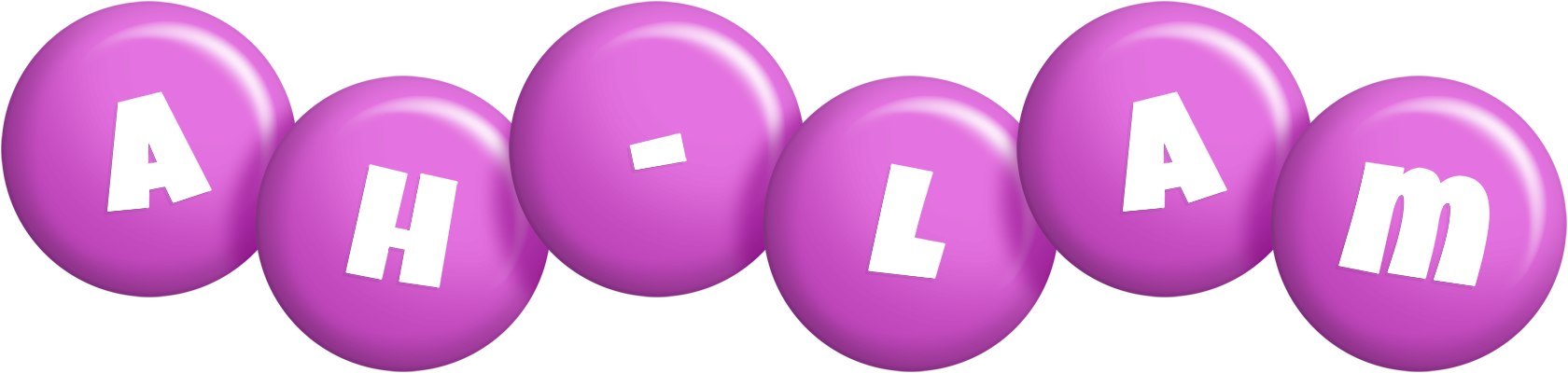 Ah-Lam candy-purple logo