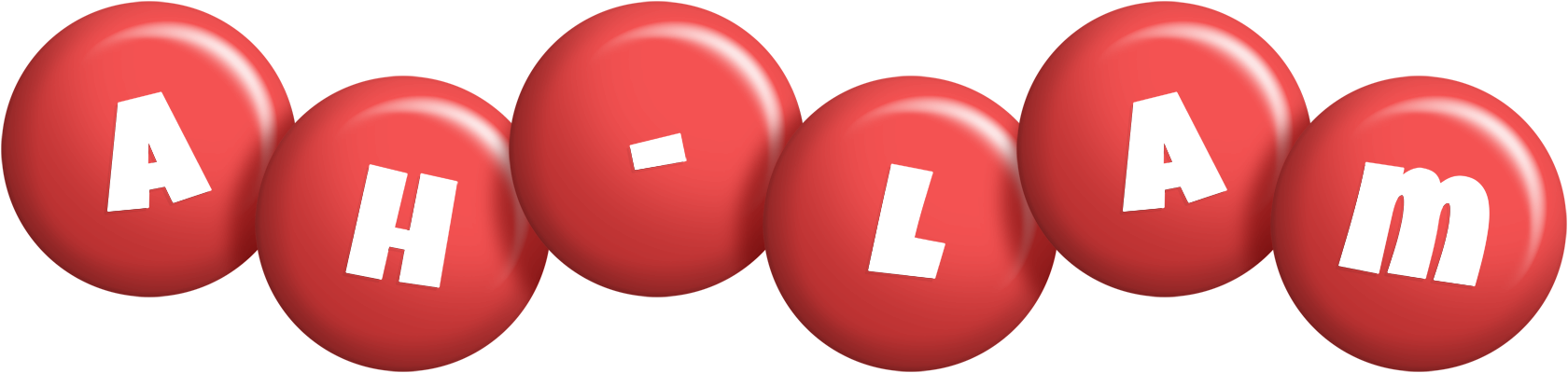 Ah-Lam candy-red logo