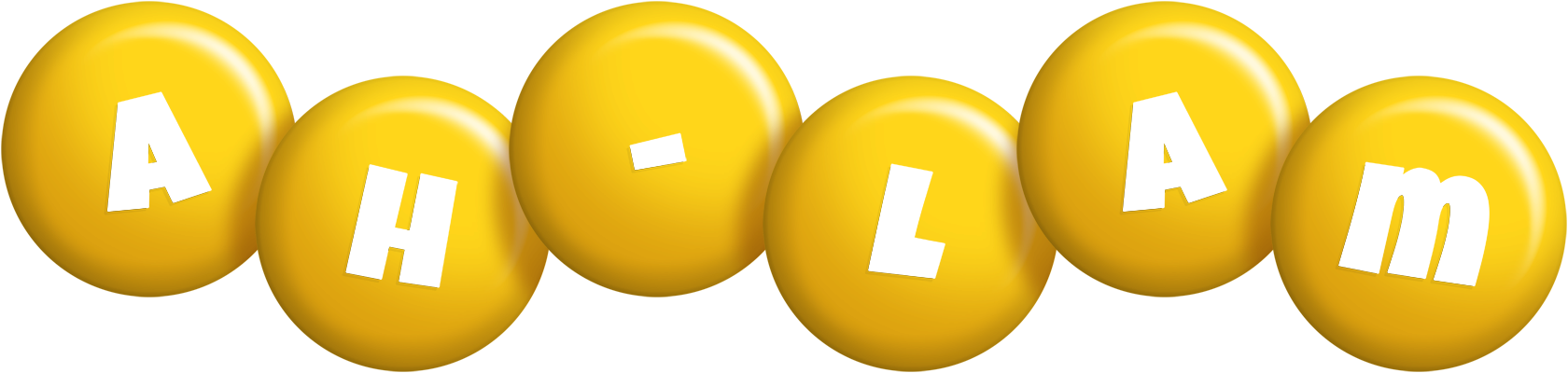 Ah-Lam candy-yellow logo