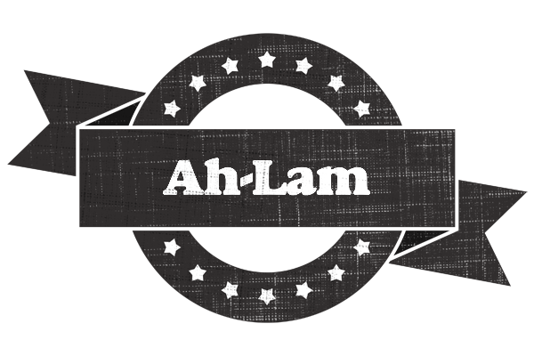 Ah-Lam grunge logo