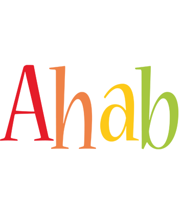 Ahab birthday logo