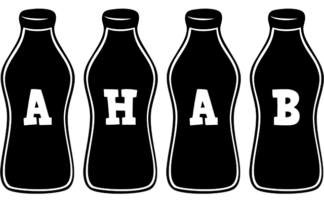 Ahab bottle logo