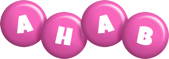 Ahab candy-pink logo