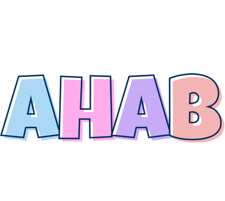 Ahab pastel logo