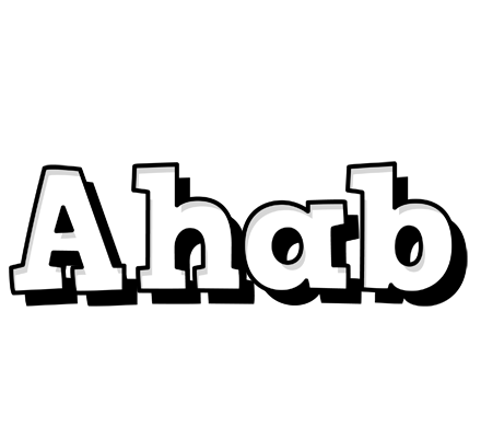Ahab snowing logo