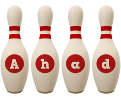 Ahad bowling-pin logo