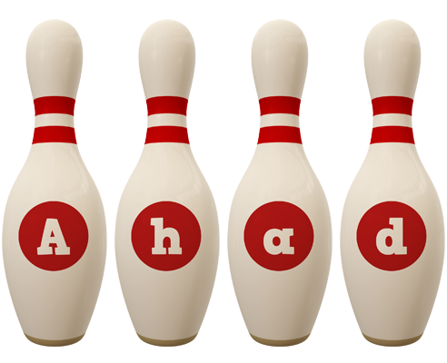 Ahad bowling-pin logo