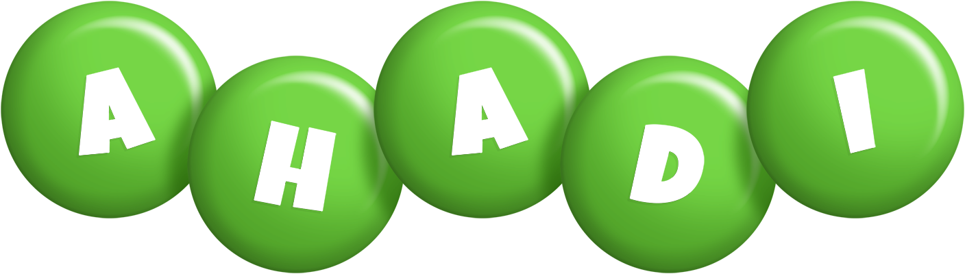 Ahadi candy-green logo