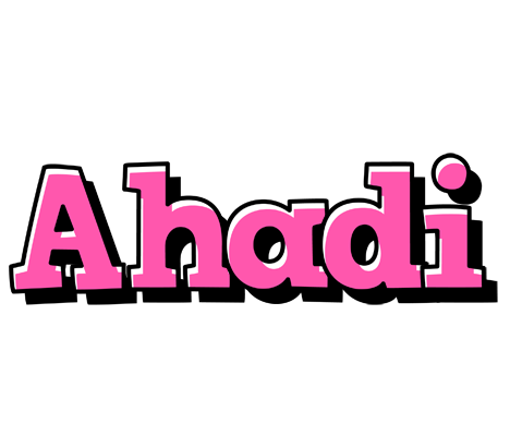 Ahadi girlish logo