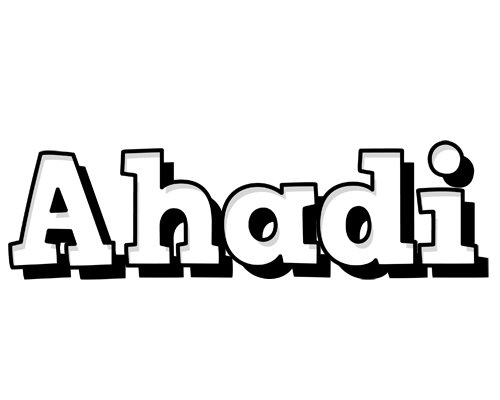Ahadi snowing logo