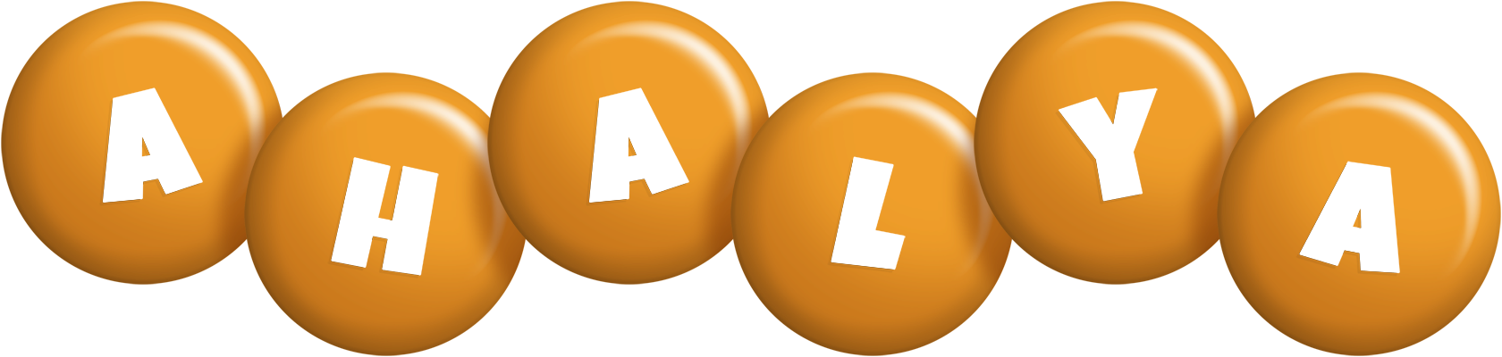 Ahalya candy-orange logo