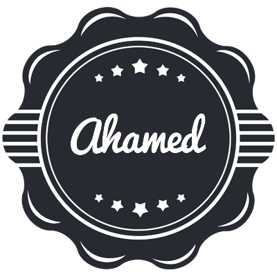 Ahamed badge logo