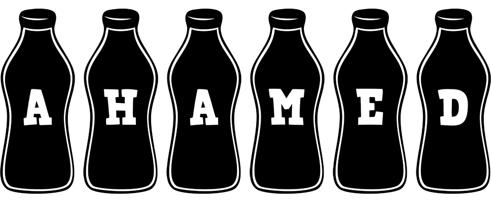 Ahamed bottle logo