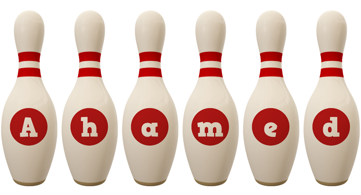Ahamed bowling-pin logo